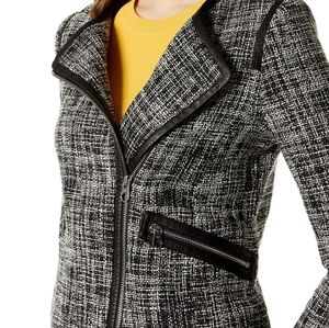 New Karen Millen tweed moto jacket
